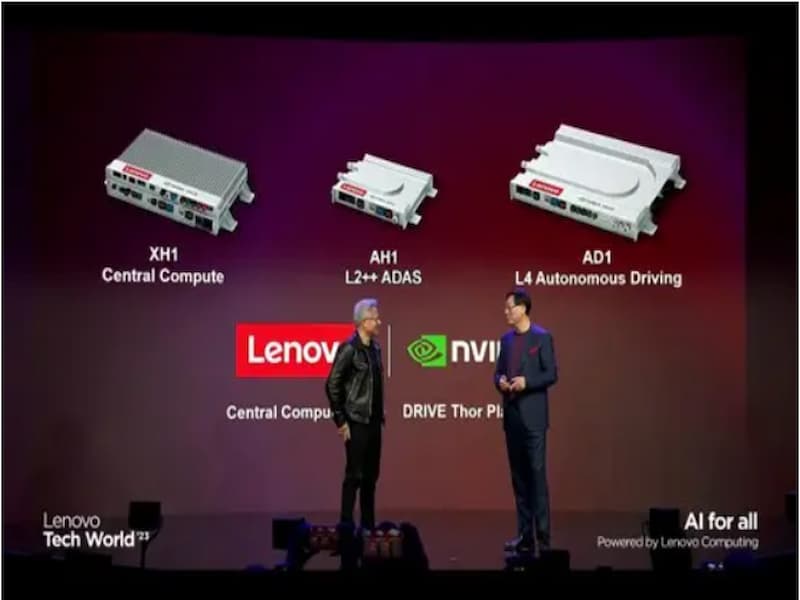 Lenovo unveils new vehicle computing products with Nvidia DRIVE
