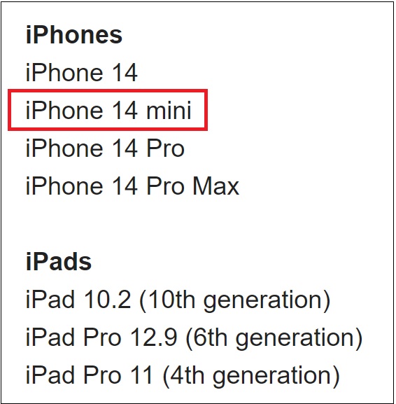 iPhone 14 mini makes surprise appearance in distributor list of upcoming  Apple devices that includes the 2022 iPad Pro -  News