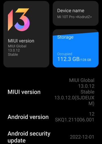 Xiaomi 12X MIUI 13 Update: New Update for Global Region - xiaomiui