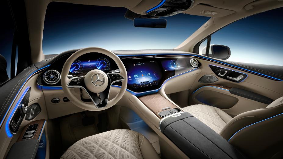 mercedes showcases the interior of the 2023 eqs suv - notebookcheck.net news