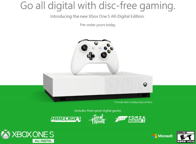Brawl geest Zeebrasem Microsoft finally unveils the Xbox One S All-Digital Edition -  NotebookCheck.net News