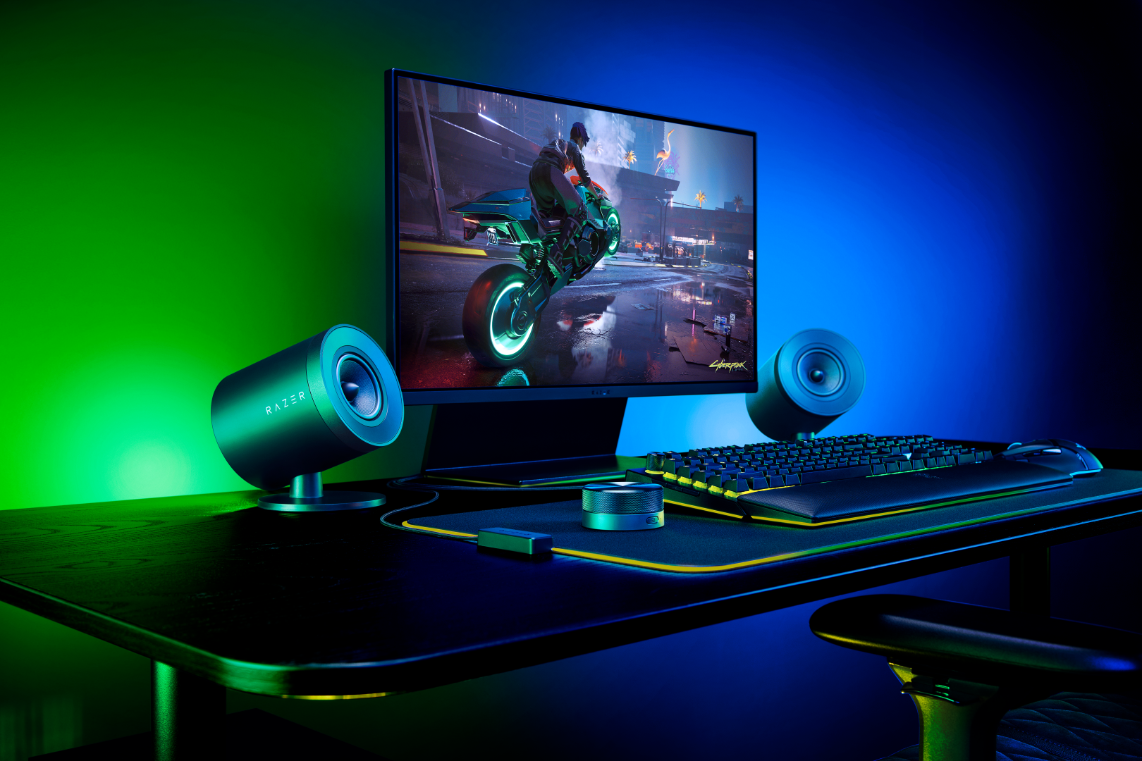 Glow-up your setup with the upcoming Razer Nommo V2 rear