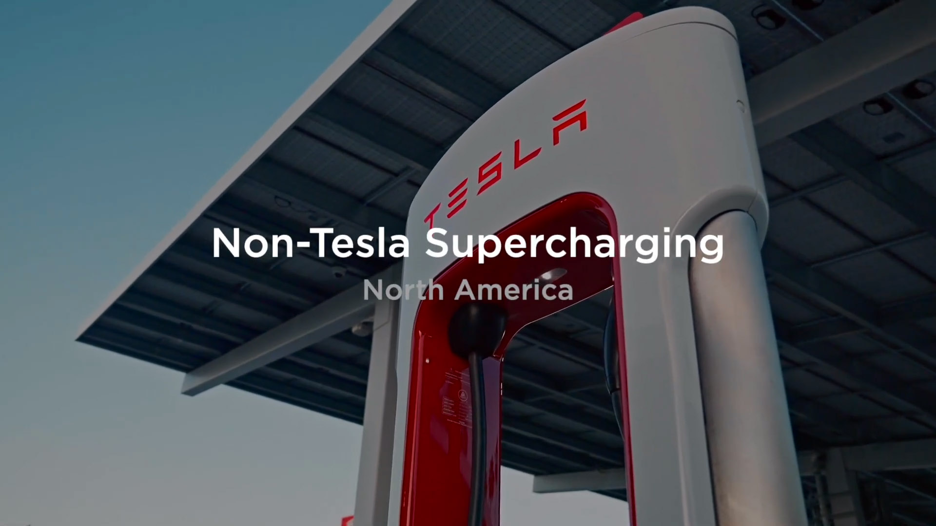 First Tesla Supercharger with 'Magic Dock' for non-Tesla electric cars  spotted in the US