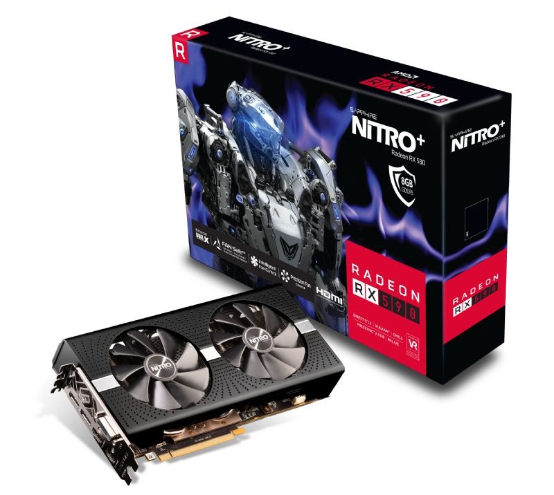 Black version of the Sapphire Nitro+ Radeon RX 590 spotted