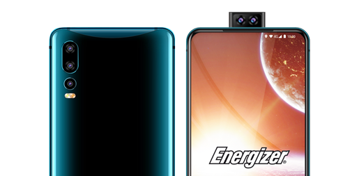 Rear and front of the upcoming Energizer Power Max P18K Pop. (Source: Twitter/Energizer Mobile)