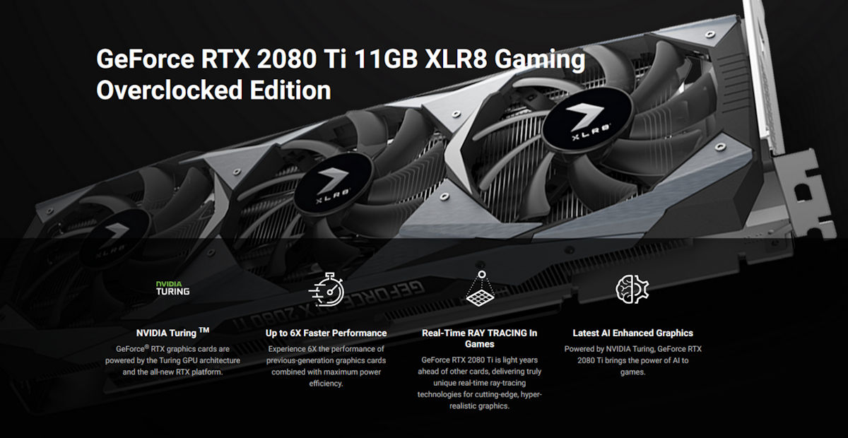 samtale Vanærende Beskrive PNY lists the XLR8 RTX 2080 Ti OC Edition at US$1,000 - NotebookCheck.net  News