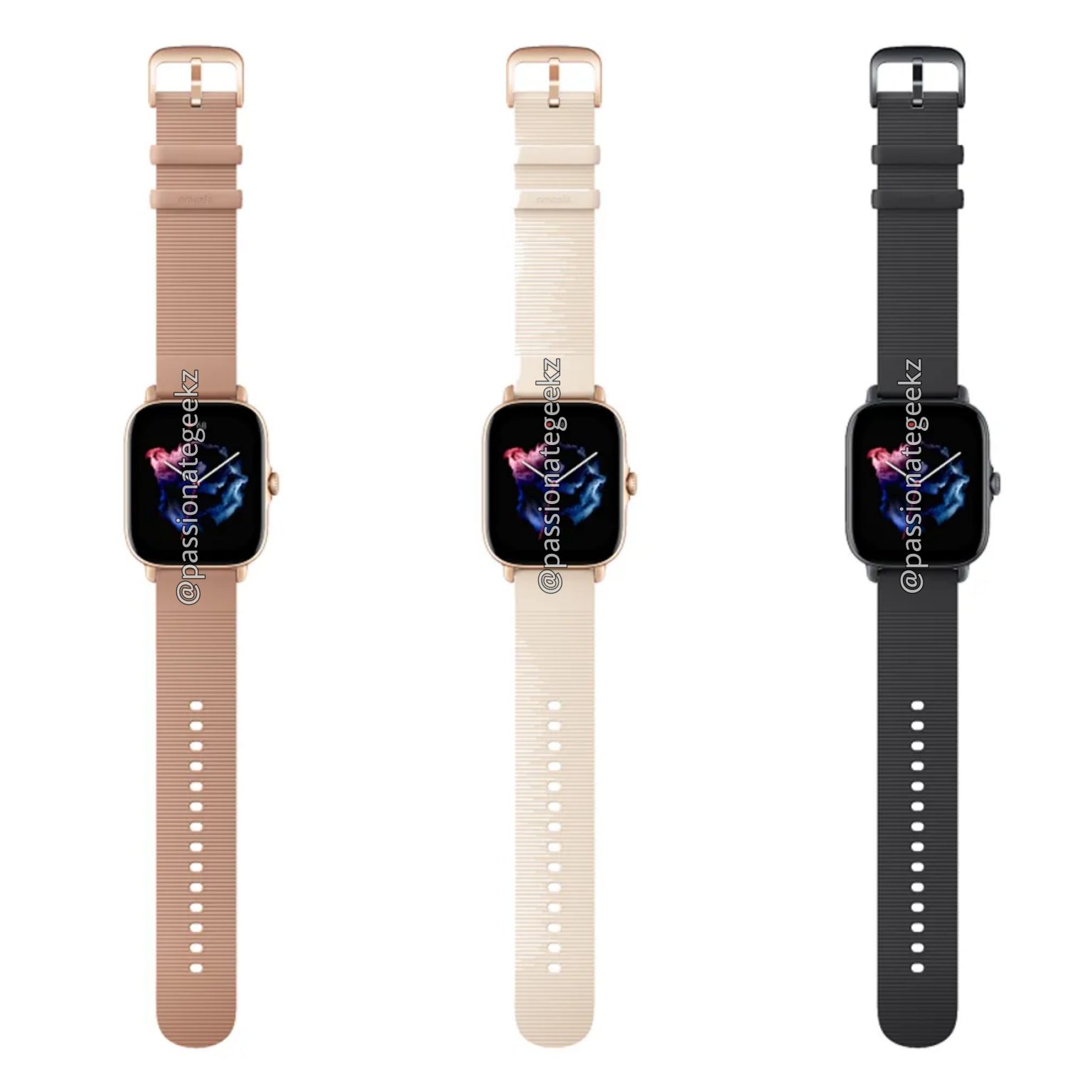 Amazfit GTR 3, GTR 3 Pro and GTS 3 leak in marketing renders and hands-on  photos -  News