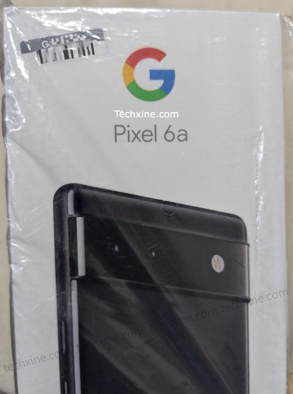 Alleged Pixel 6a retail box. (Image source: Techxine)