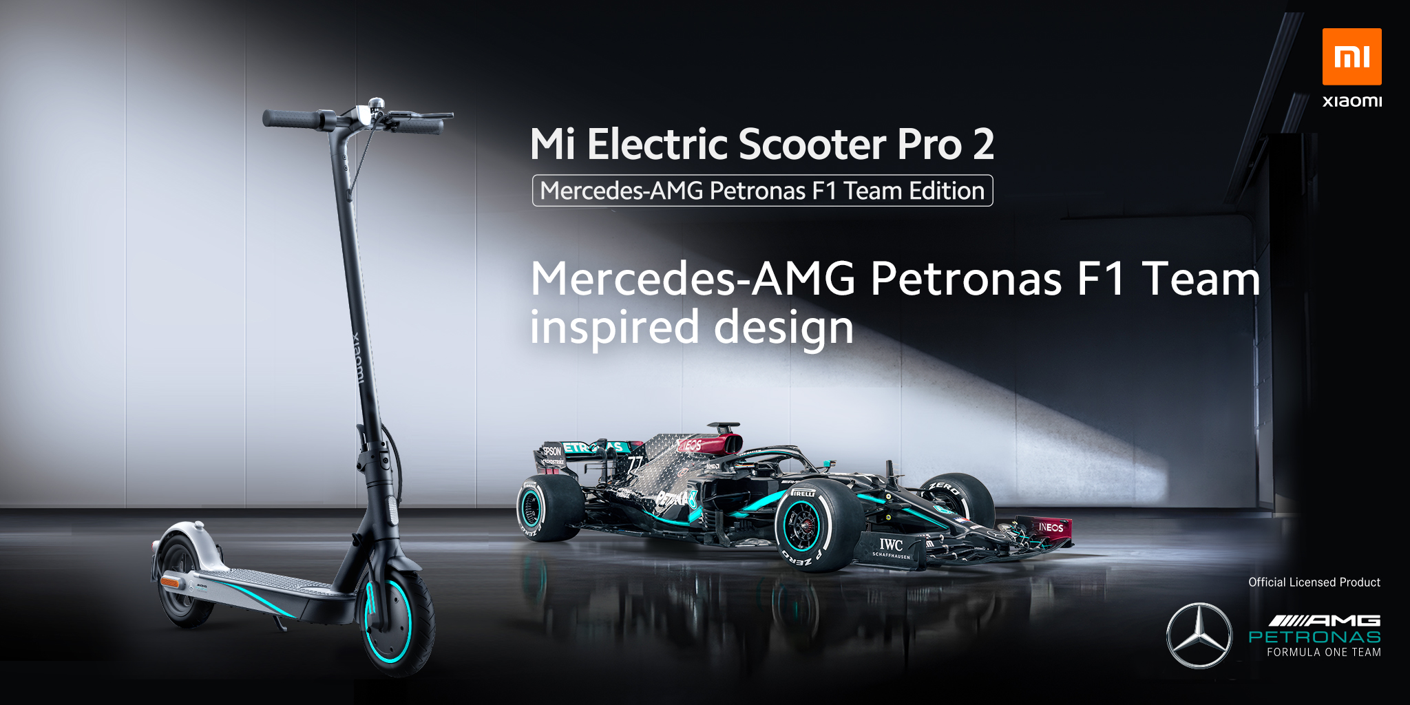 tankevækkende sjældenhed at ringe Xiaomi launches the Mercedes-AMG Petronas F1 Team Edition of the Scooter  Pro 2 in Europe - NotebookCheck.net News