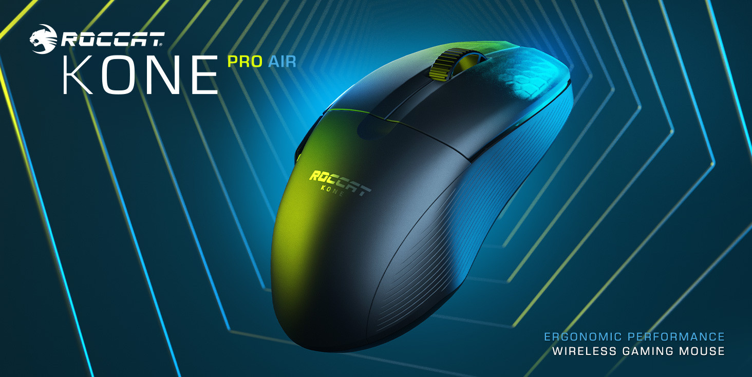 ROCCAT debuts the Kone Pro Air gaming mouse with Stellar Wireless