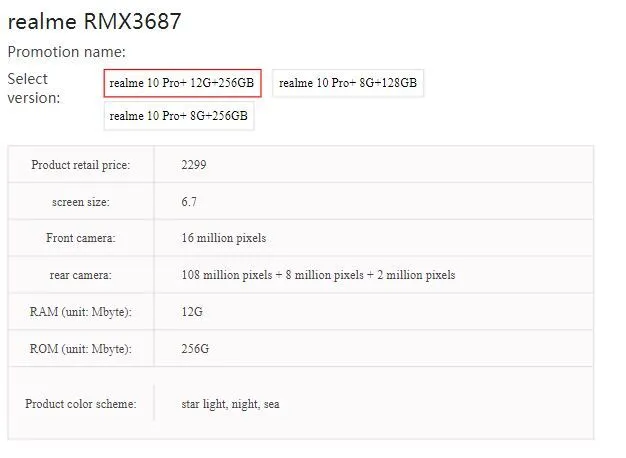 The Realme 10 Pro Plus' specs and approximate price allegedly leak out ahead of the smartphone's launch. (Source: MySmartPrice)