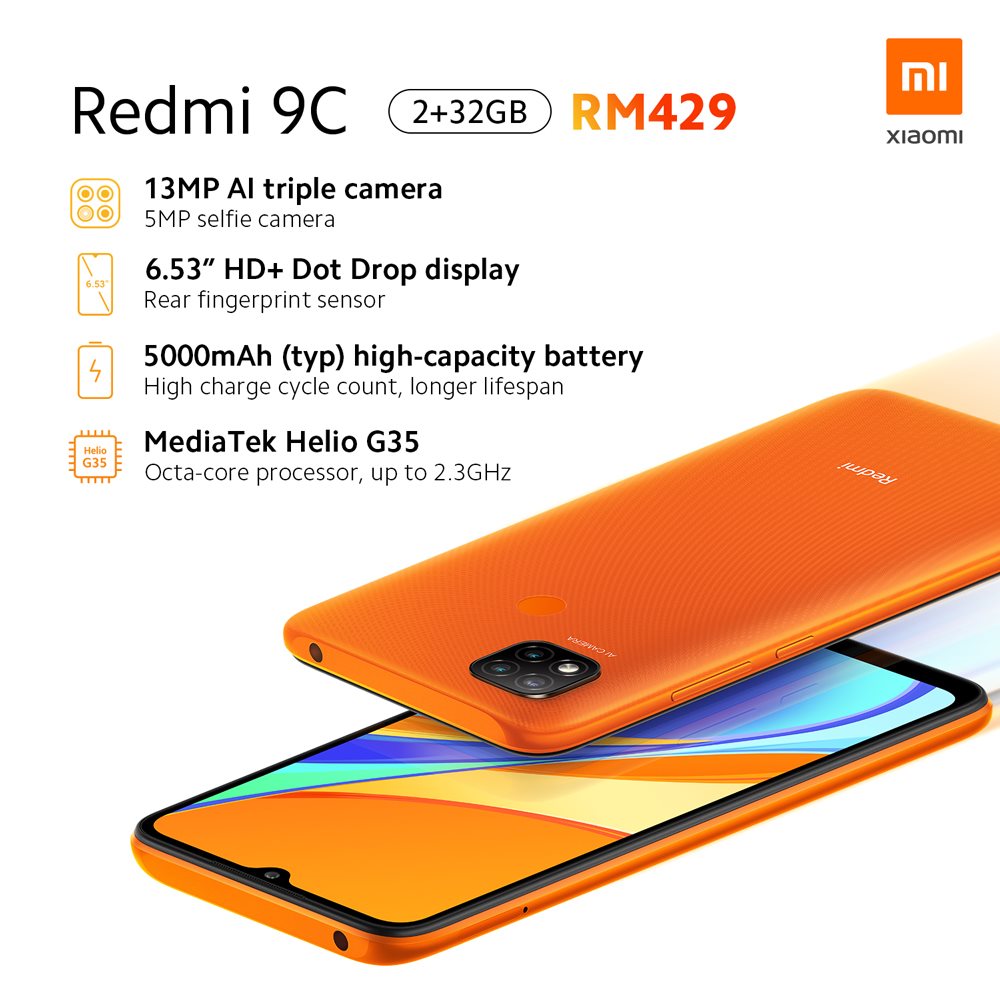 Xiaomi unveils the Redmi 9A and Redmi 9C in Malaysia -   News