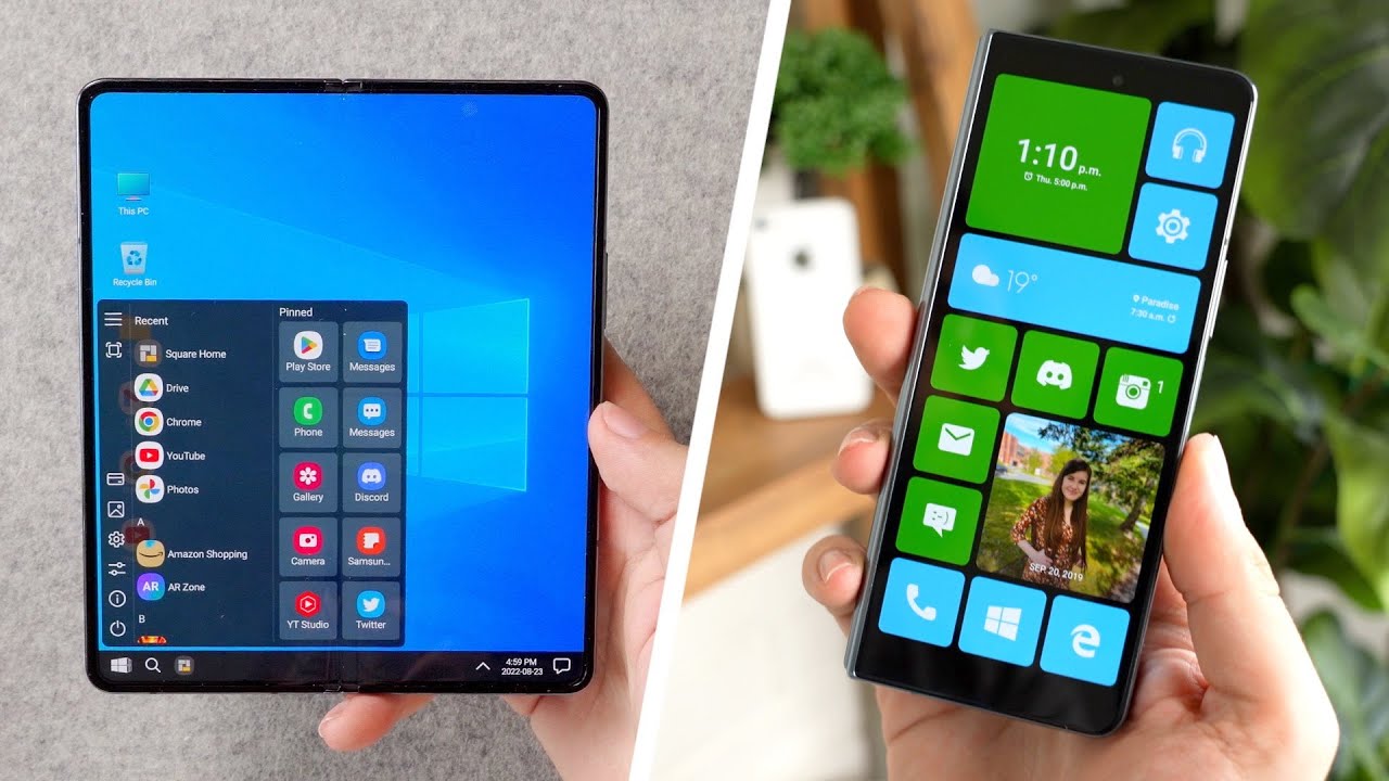 Samsung Galaxy Z Fold4: YouTuber shows how use dual-display functionality to mimic Windows and Windows Phone - News