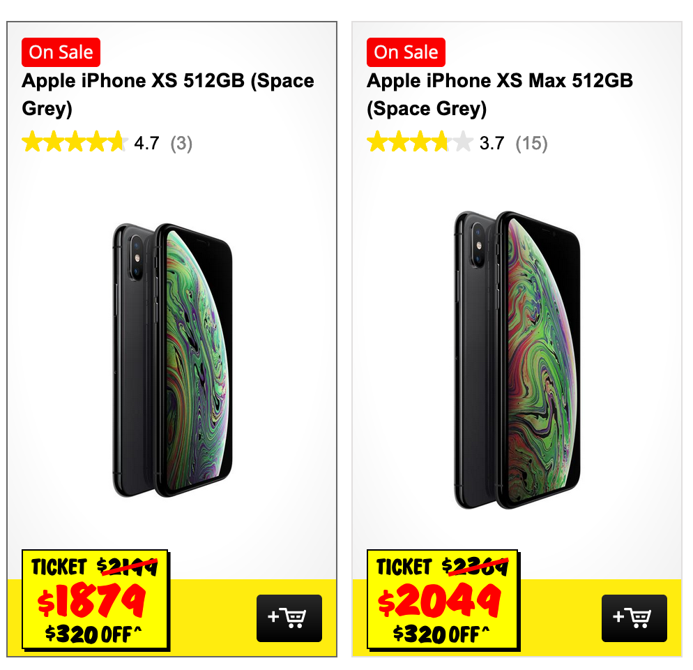 Major Australian retailer slashes over AU$300 off iPhone Xs 512 GB