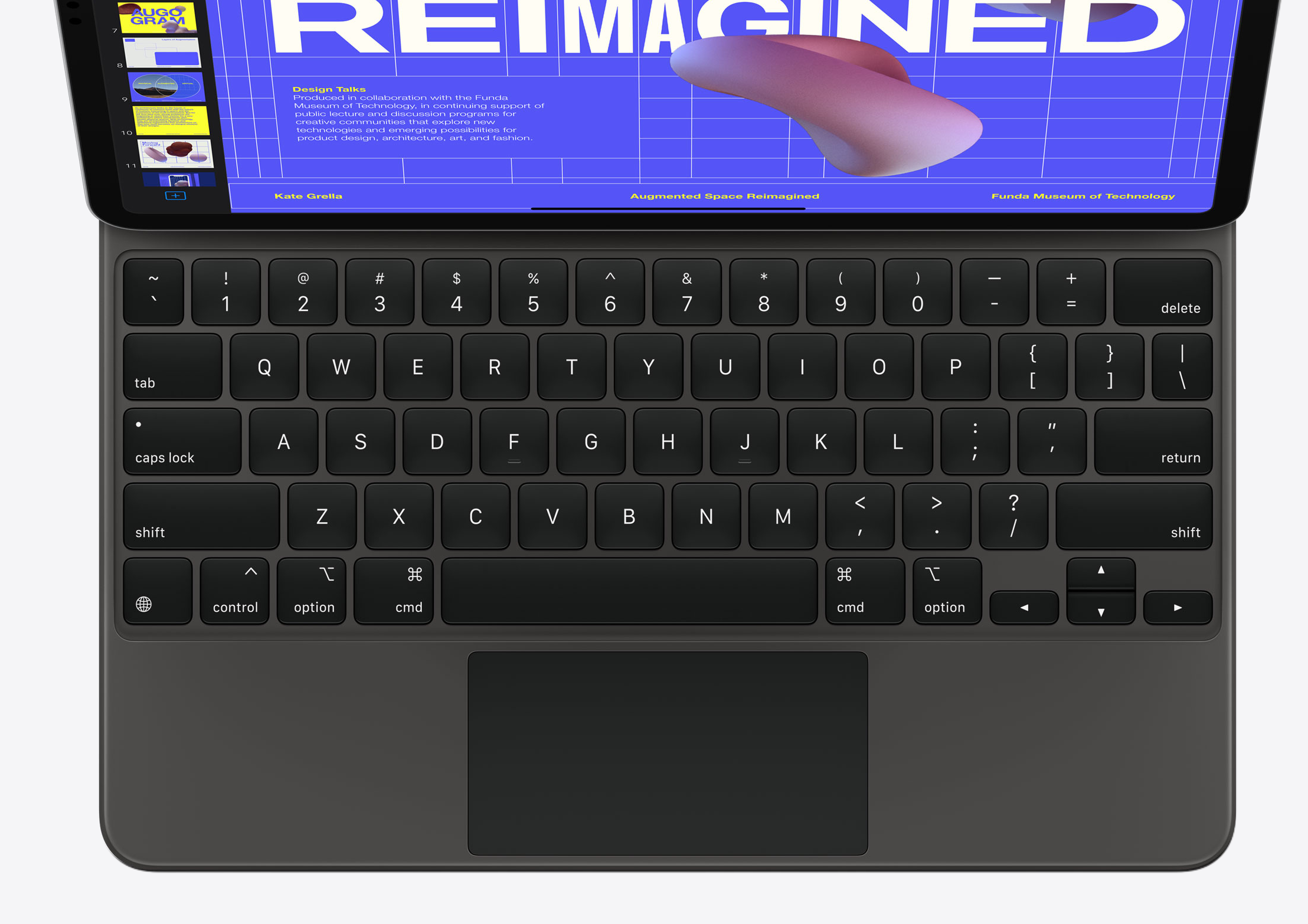 A closer look at the new iPad Pro Magic Keyboard with