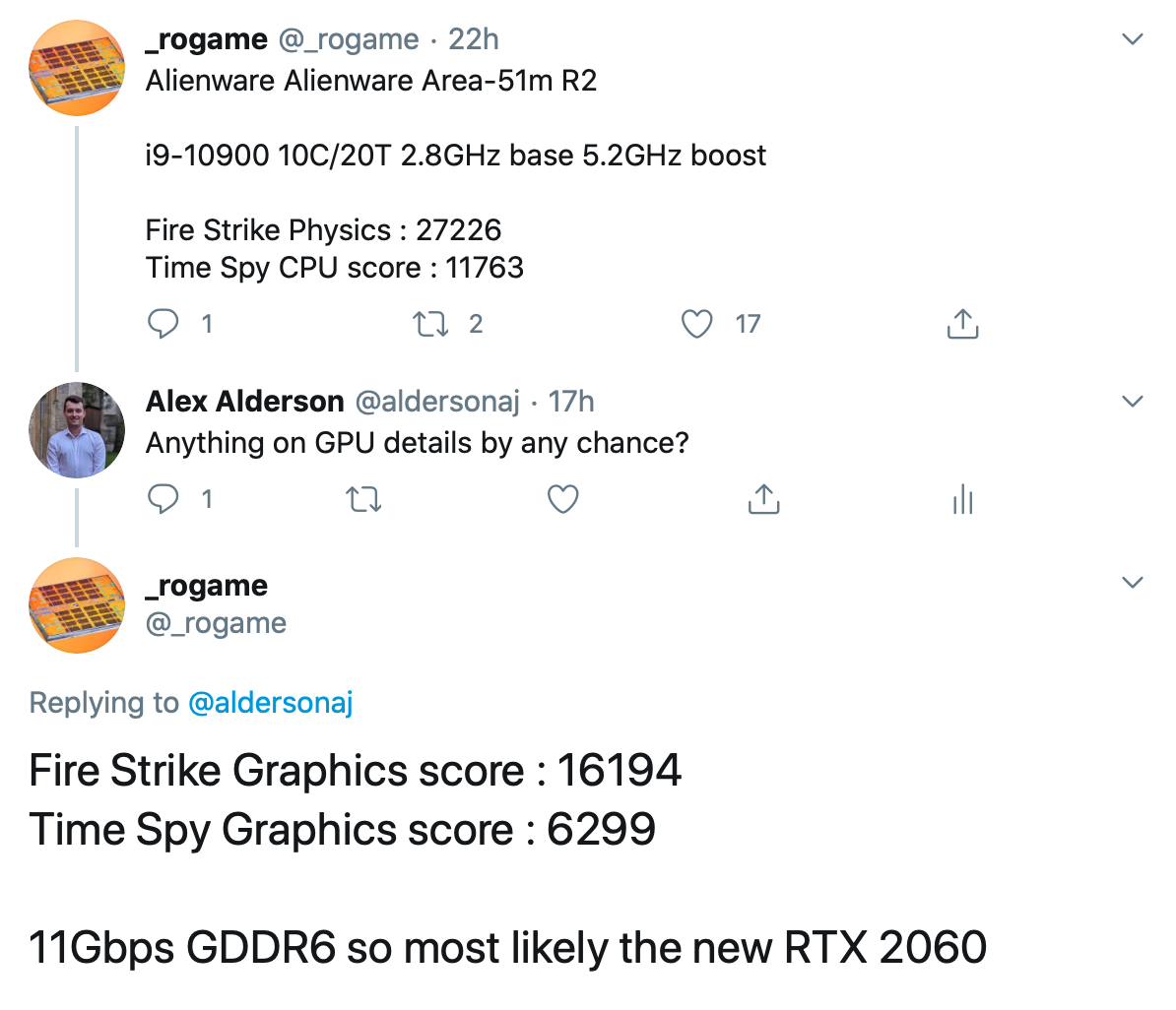 3DMark confirms up to Intel Core i9-10900K, an NVIDIA GeForce RTX