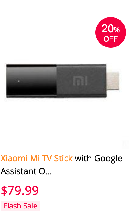 The Xiaomi Mi TV Stick may cost upwards of US$80.00 when released. (Image source: Gearbest)