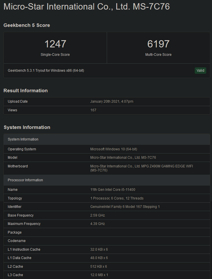 (Image Source: Geekbench)