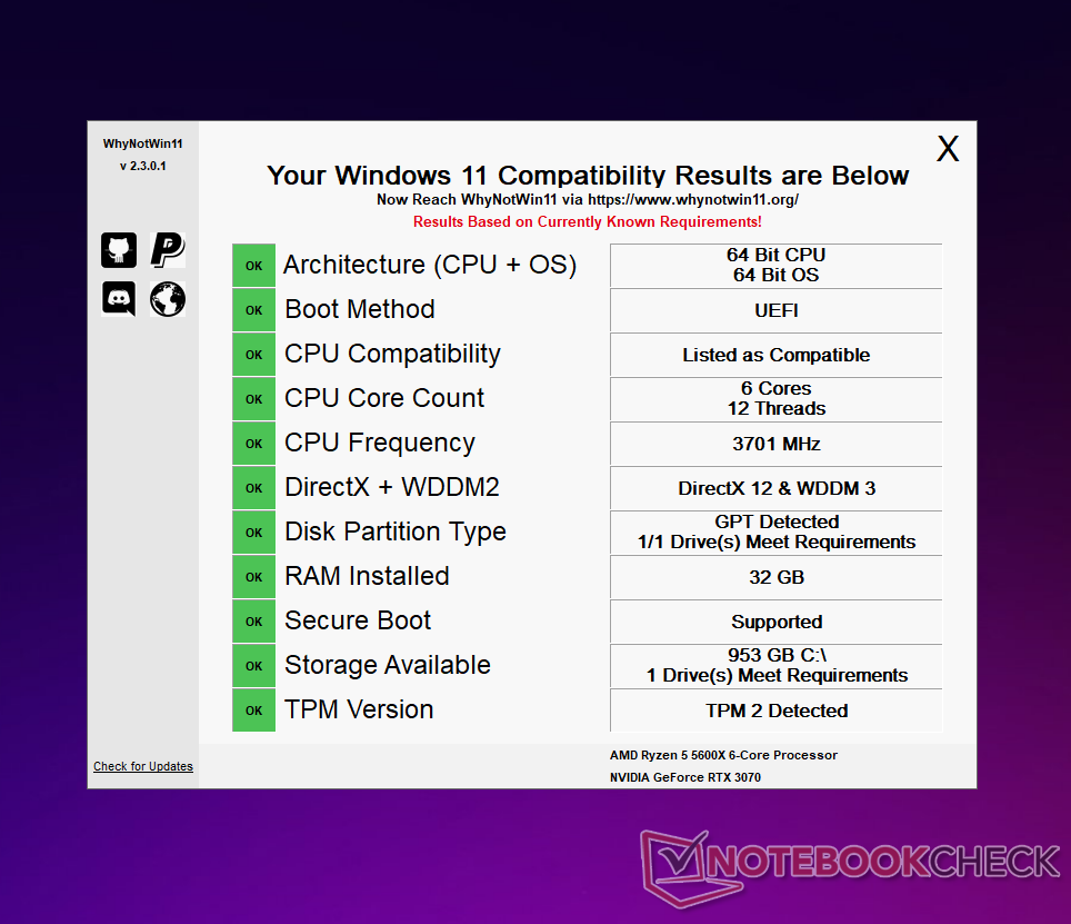 Windows 11 check compatibility