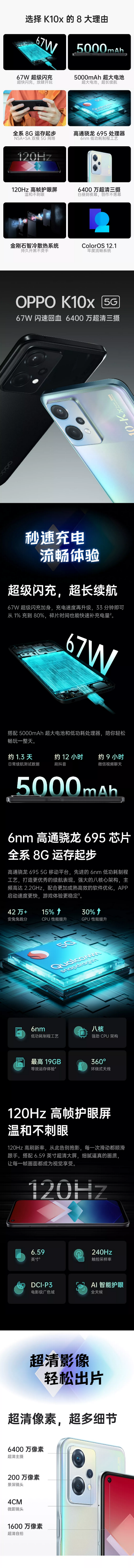 The K10x' main selling points. (Source: OPPO)