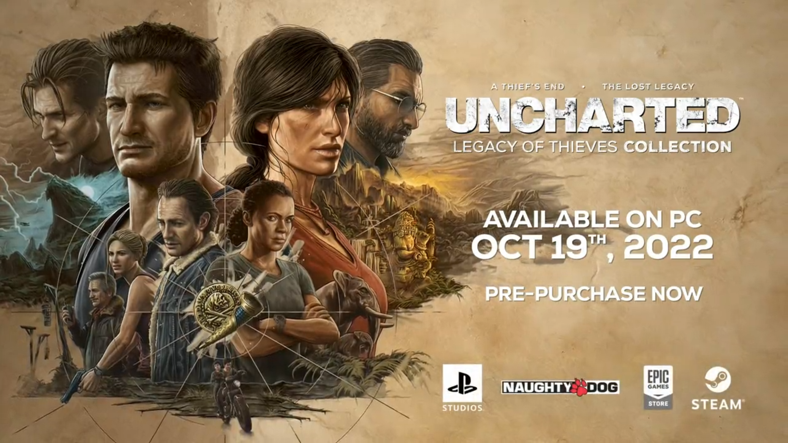 Uncharted: Legacy of Thieves recebe data de lançamento no PC