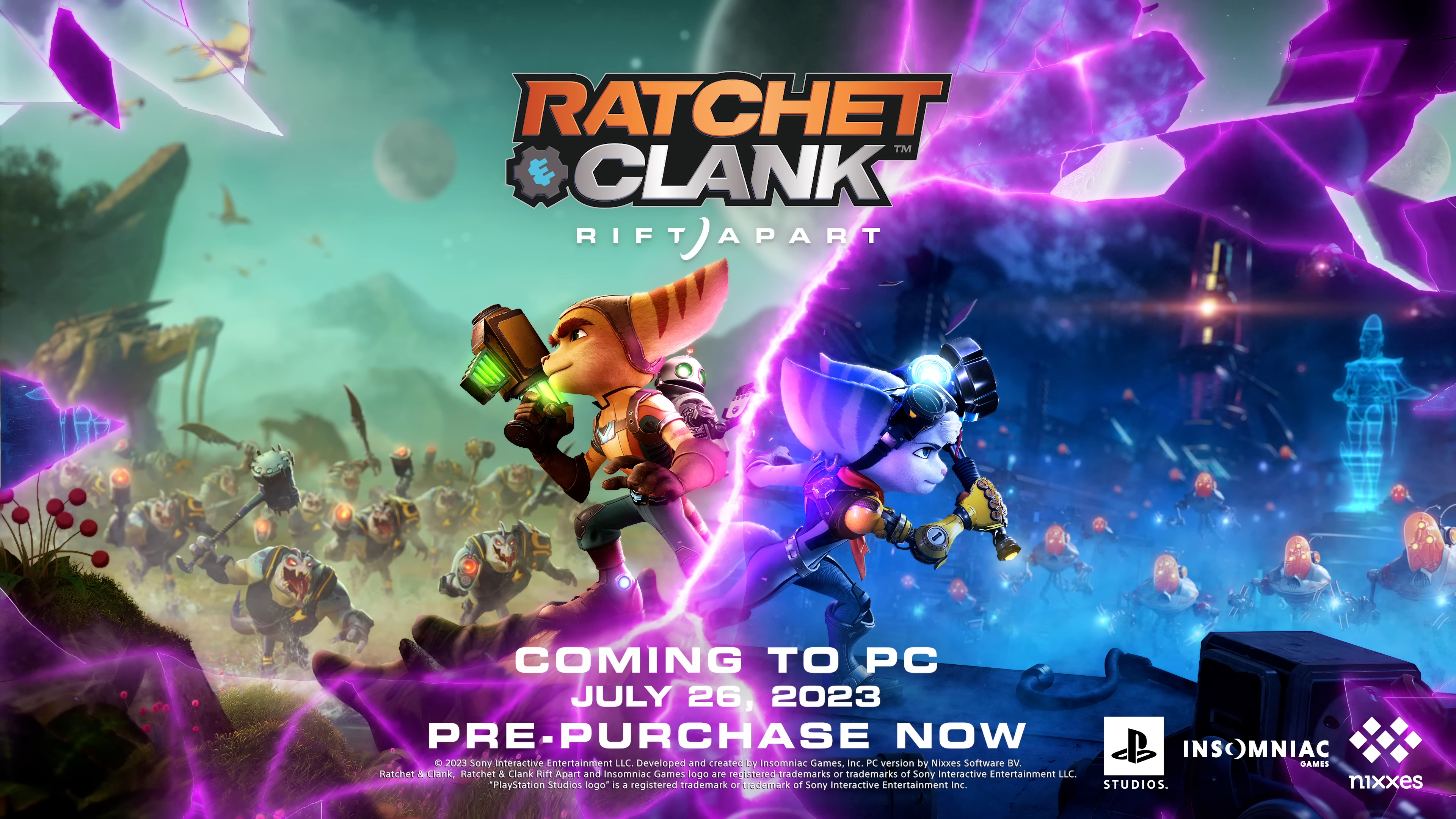 PlayStation reveals PC requirements for Ratchet & Clank: Rift Apart