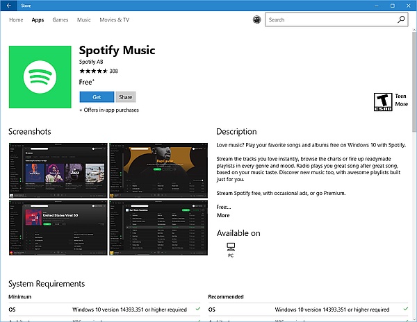 a windows store installation of spotify a windows store installation of spotify