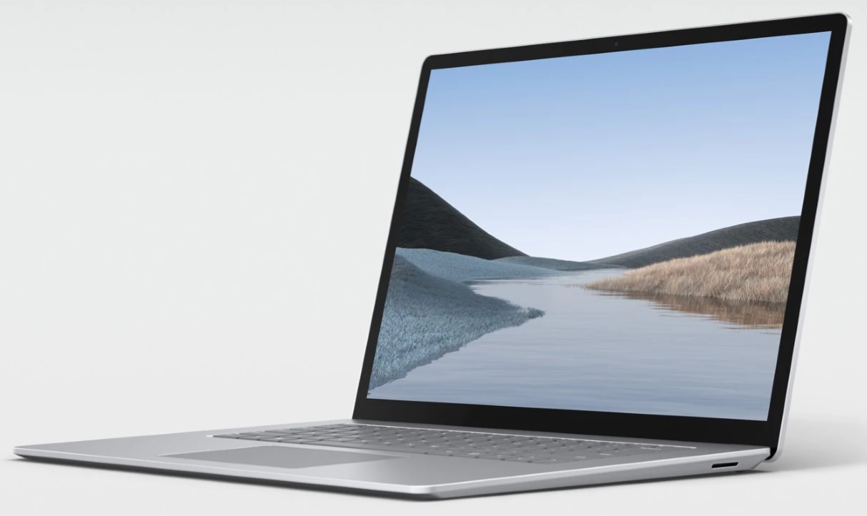 Microsoft Surface 4 laptop with Tiger Lake Intel Core i5-1135G7 processor located on the Geekbench