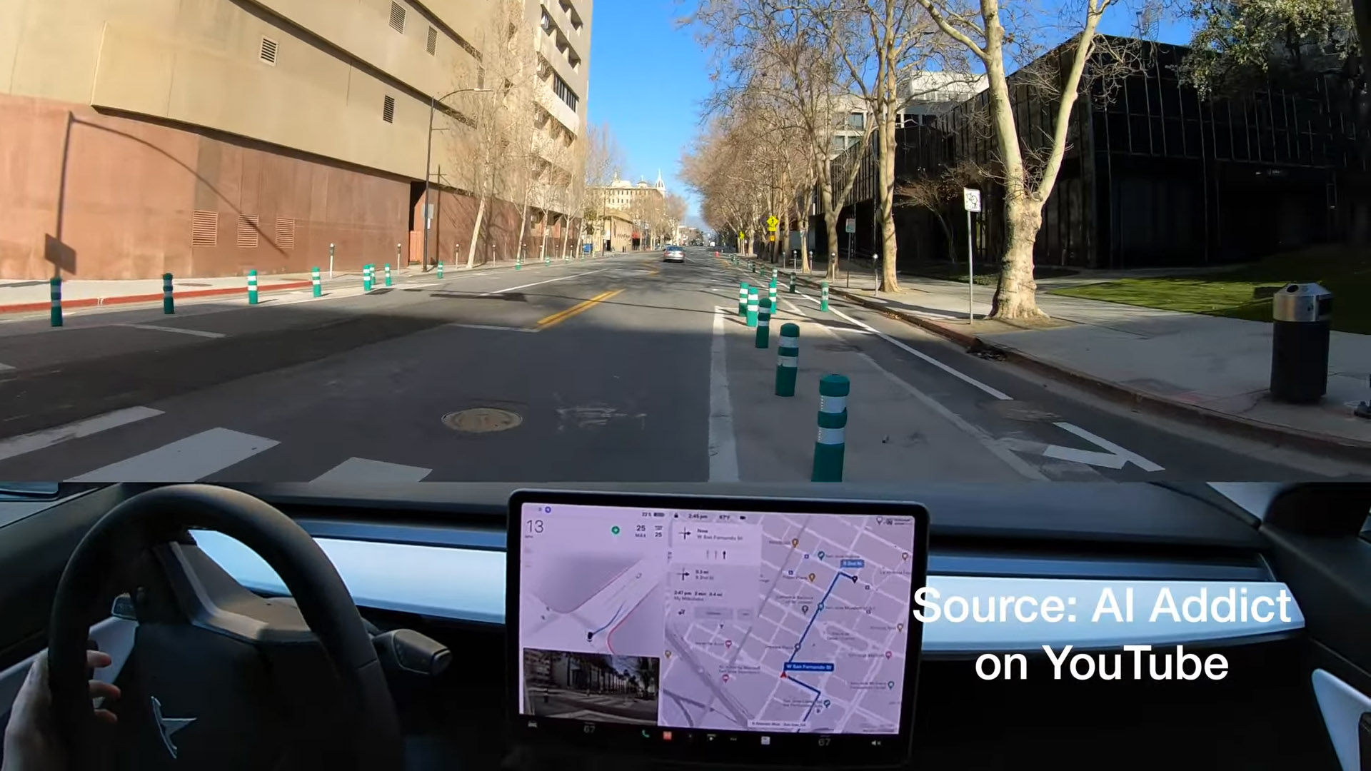 YouTuber catches the first self-driving Tesla car accident evidence on video as it happened