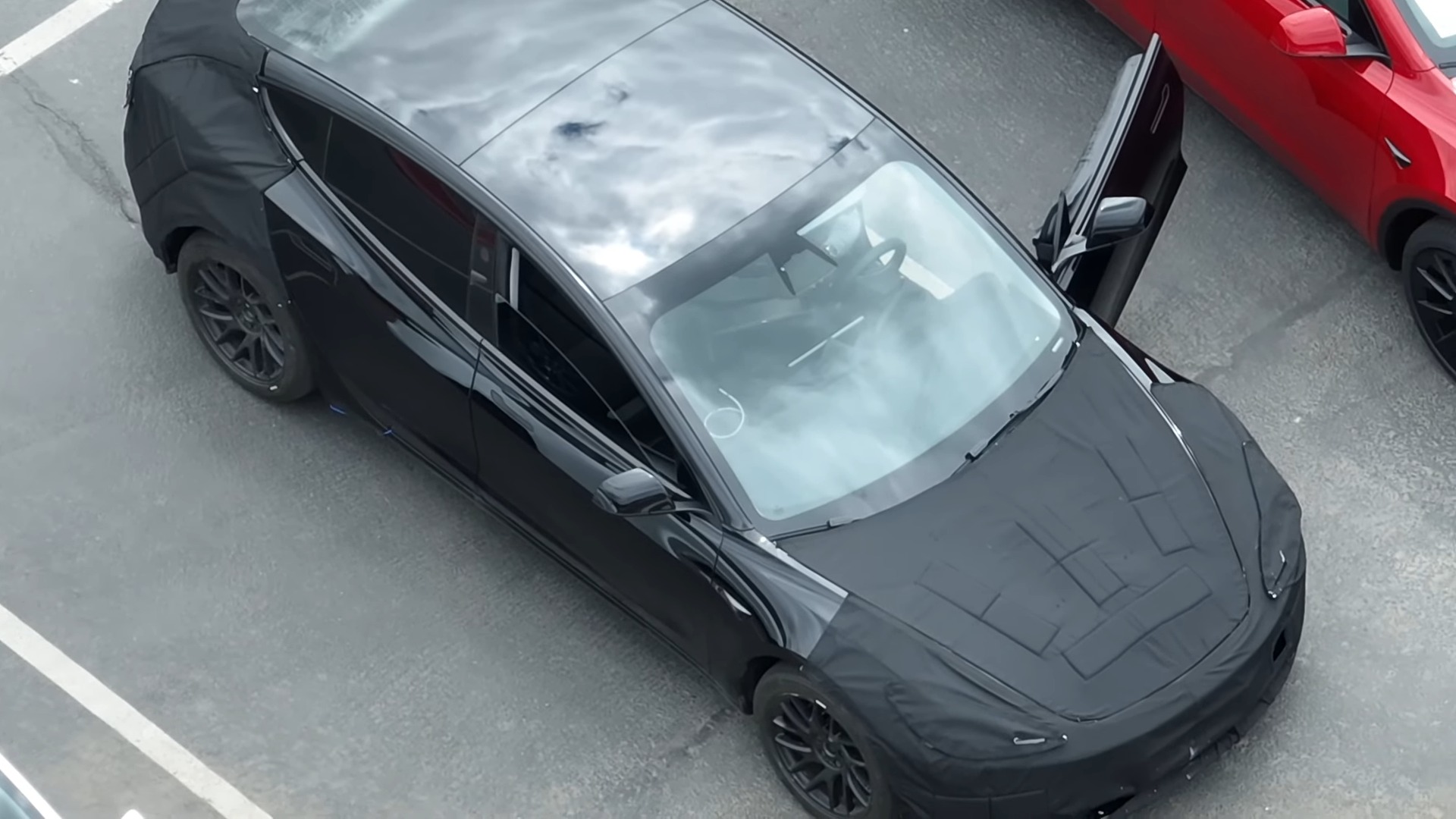First Tesla Model 3 Highland facelift interior snapshot reveals