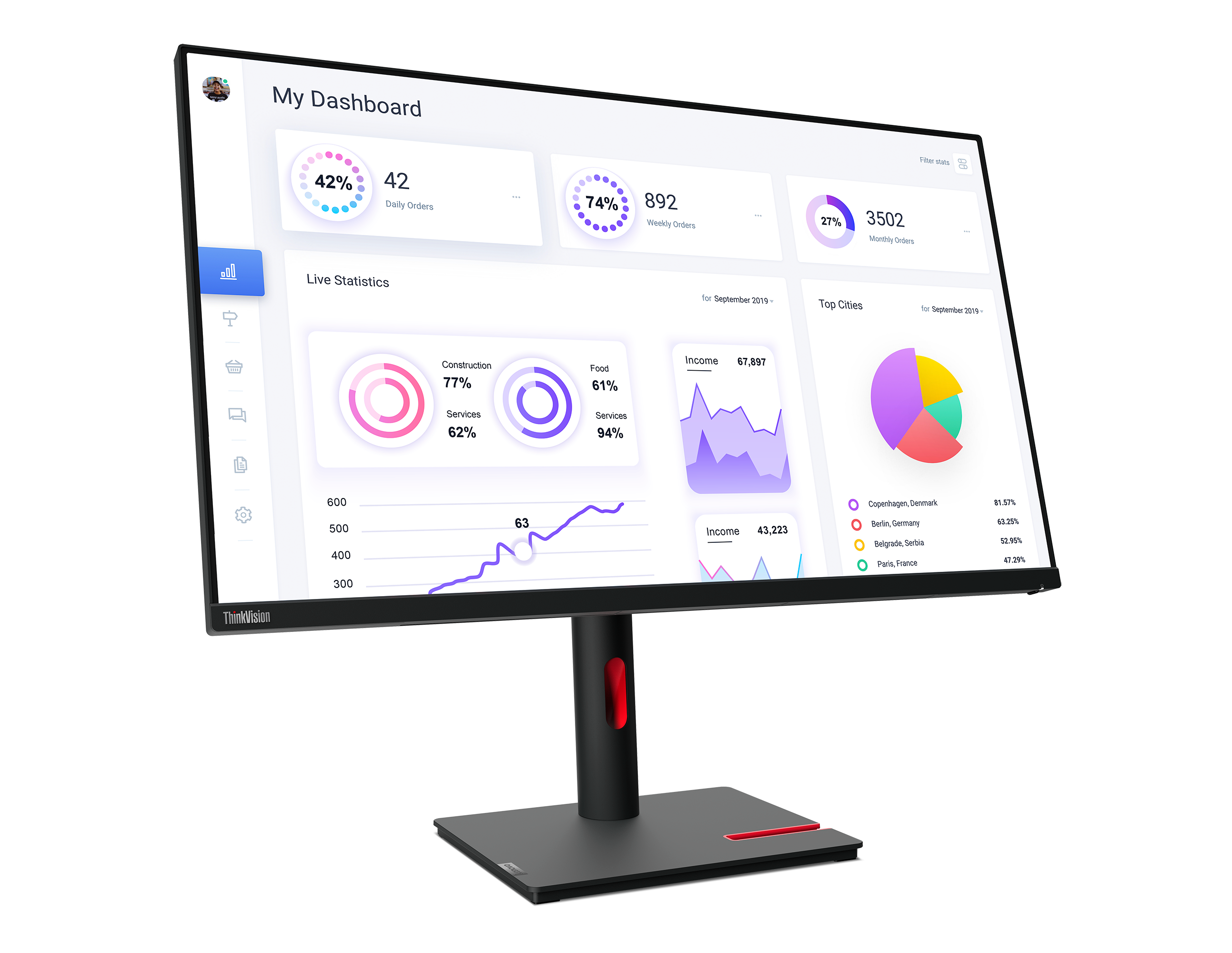 Lenovo ThinkVision T32p 30 Monitor Announced With 4K 16 9 IPS Panel 