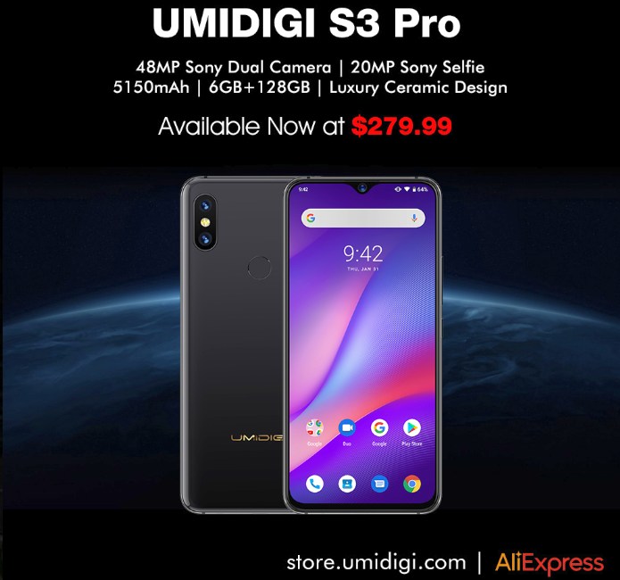 新品☆UMIDIGI S3 Pro Helio P70 6GB･128GB