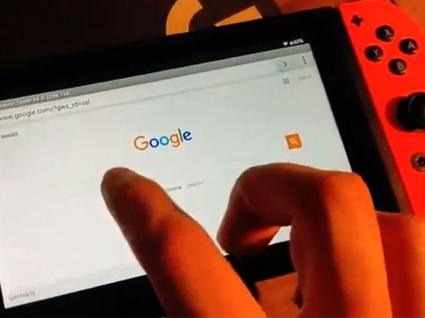 Unofficial Android port shown running on a Nintendo Switch