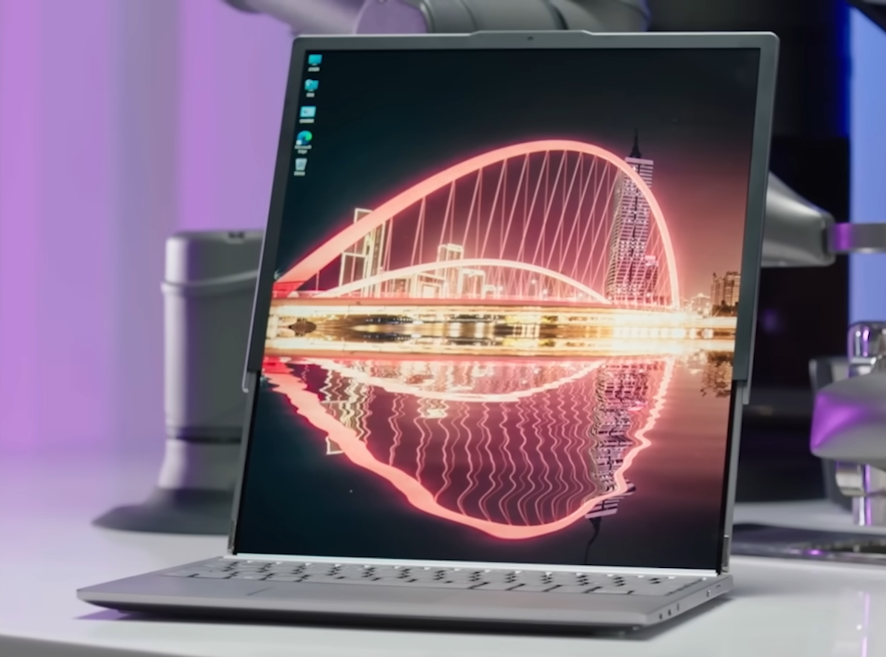 Lenovo just unveiled the world's first laptop with a folding screen