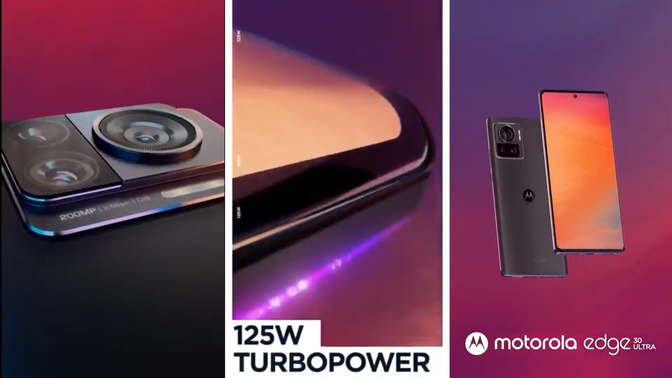Motorola Edge 30 Ultra promotional video leaks with clues to 125 W  charging, 200 MP camera capabilities and other flagship features -   News