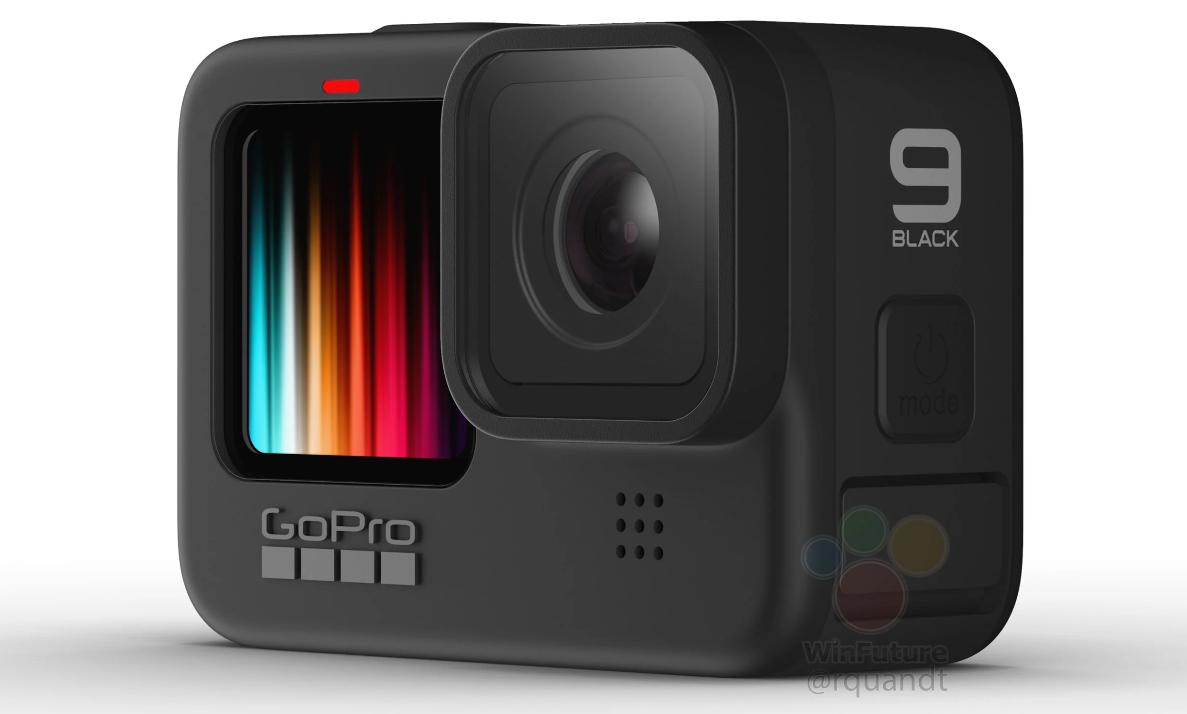 Leaked GoPro Hero 9 Black protective replacement lens cover 