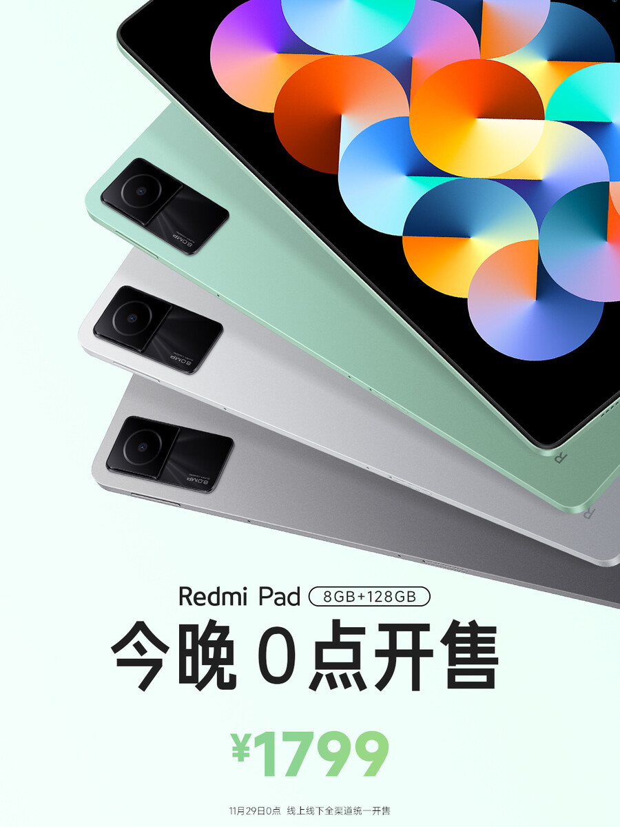 Original Xiaomi Redmi Pad Tablet PC Android 12 Helio G99 Octa Core 10.6 Inch