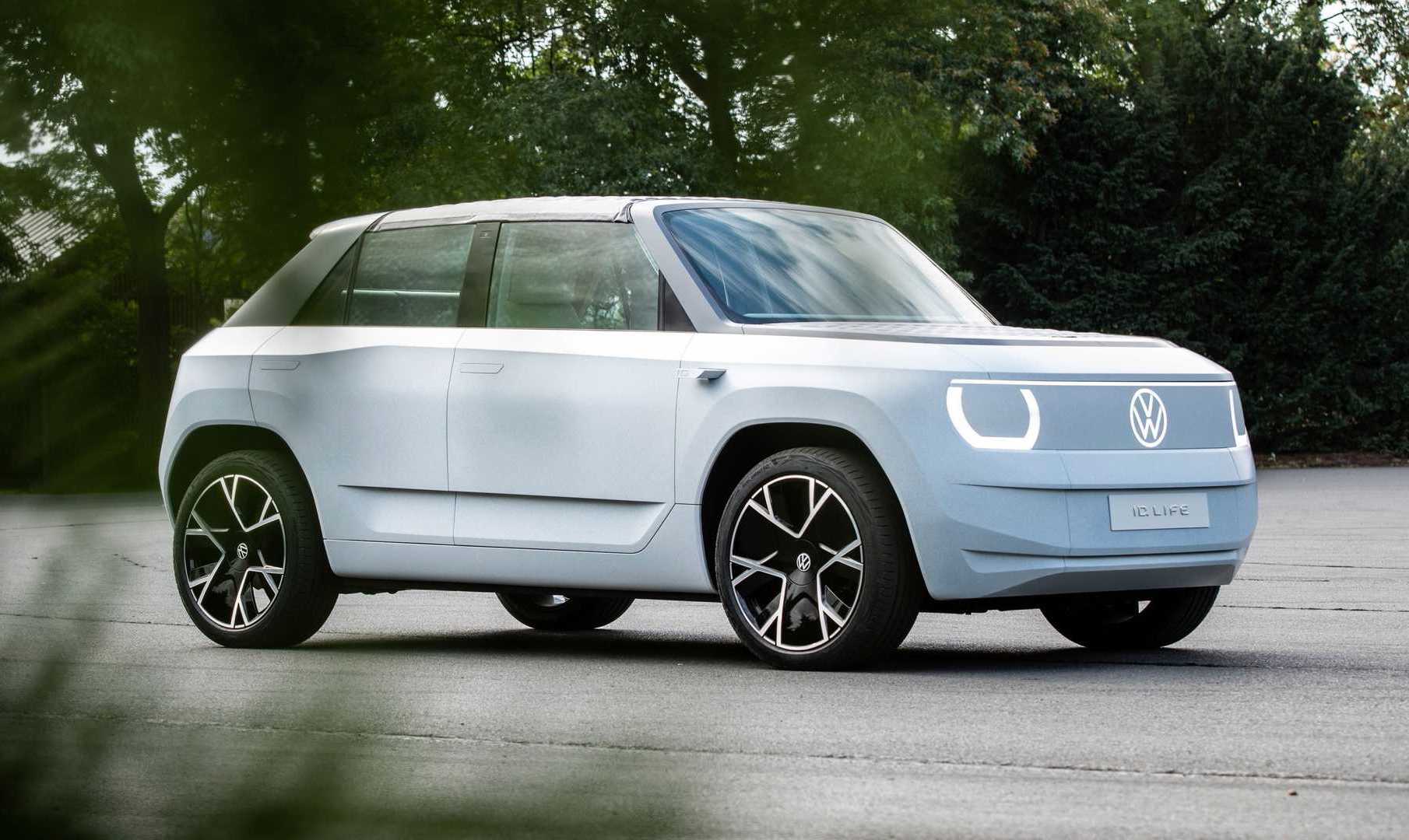 Render image shows Volkswagen's compact electric car VW ID.2 in a more