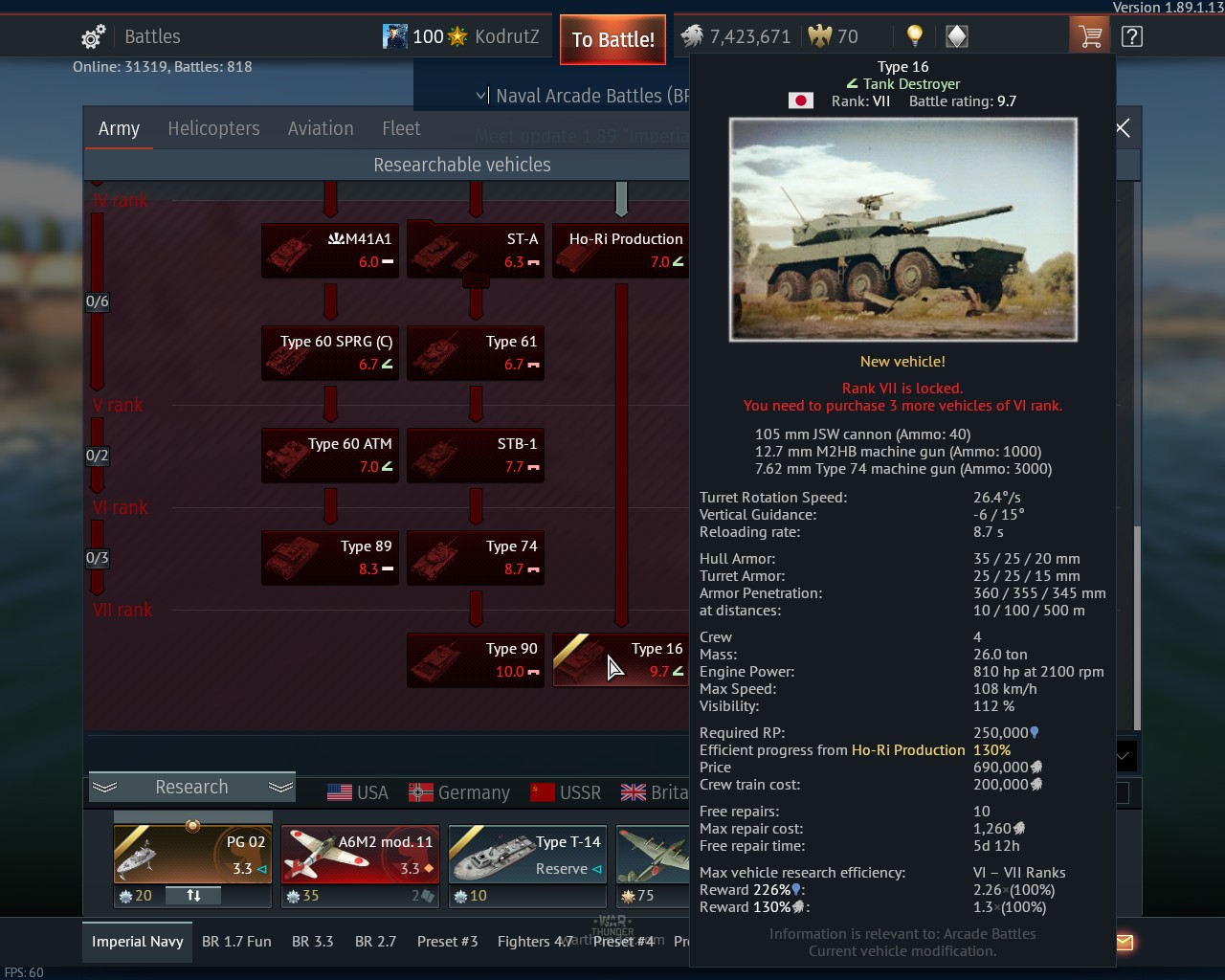 War Thunder 1 89 Imperial Navy Goes Live With Japanese