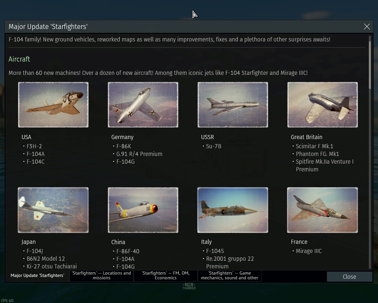 War Thunder 1 99 Starfighters Now Available With New Planes Japanese Helicopters Italian Ships And More Notebookcheck Net News