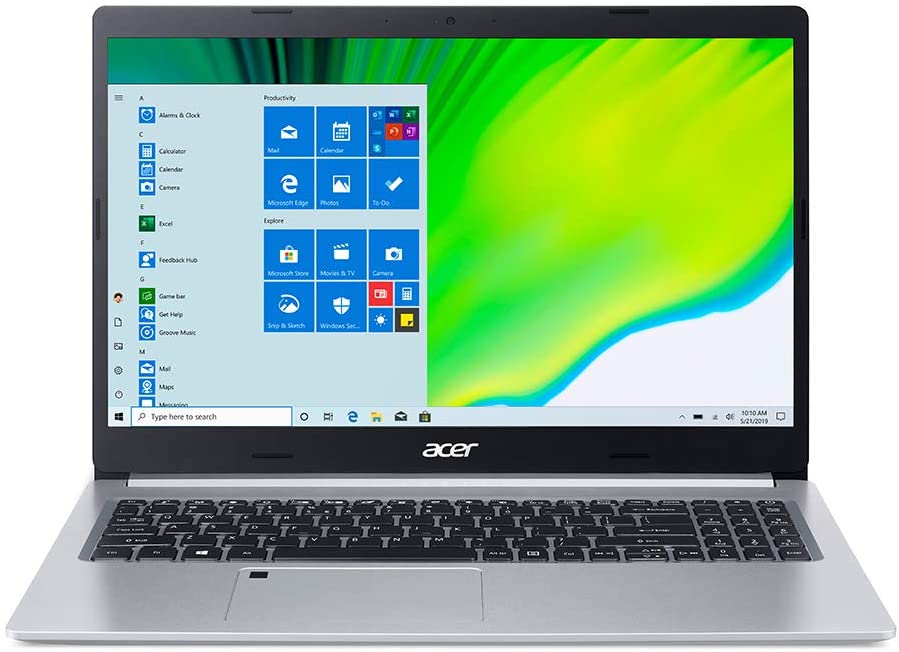 Acer Aspire 5 A515 powered by AMD Ryzen 7 5700U Lucienne APU shows 