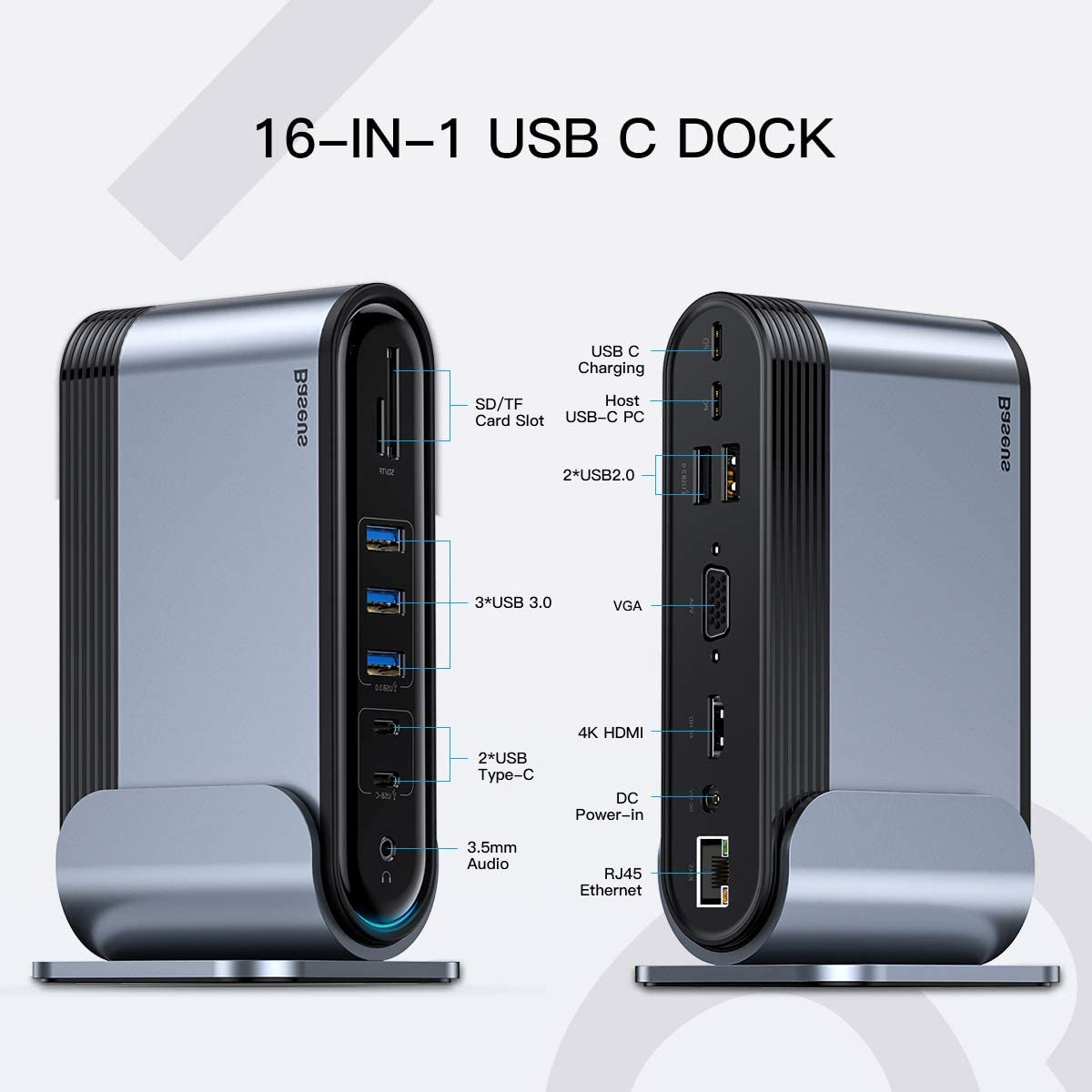 Think Not complicated meet Buying an Ultrabook for the holidays? This 16-in-1 USB-C Baseus docking  station might come in handy - NotebookCheck.net News