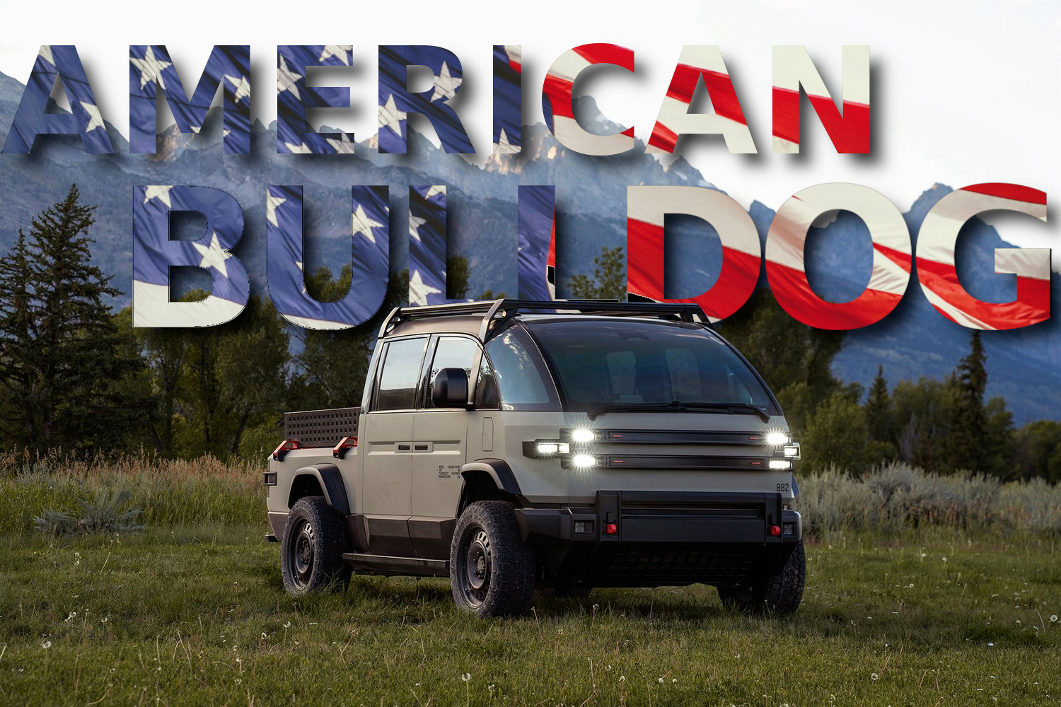 Canoo reinvents its electric pickup as quirky American Bulldog compact off-road pickup
