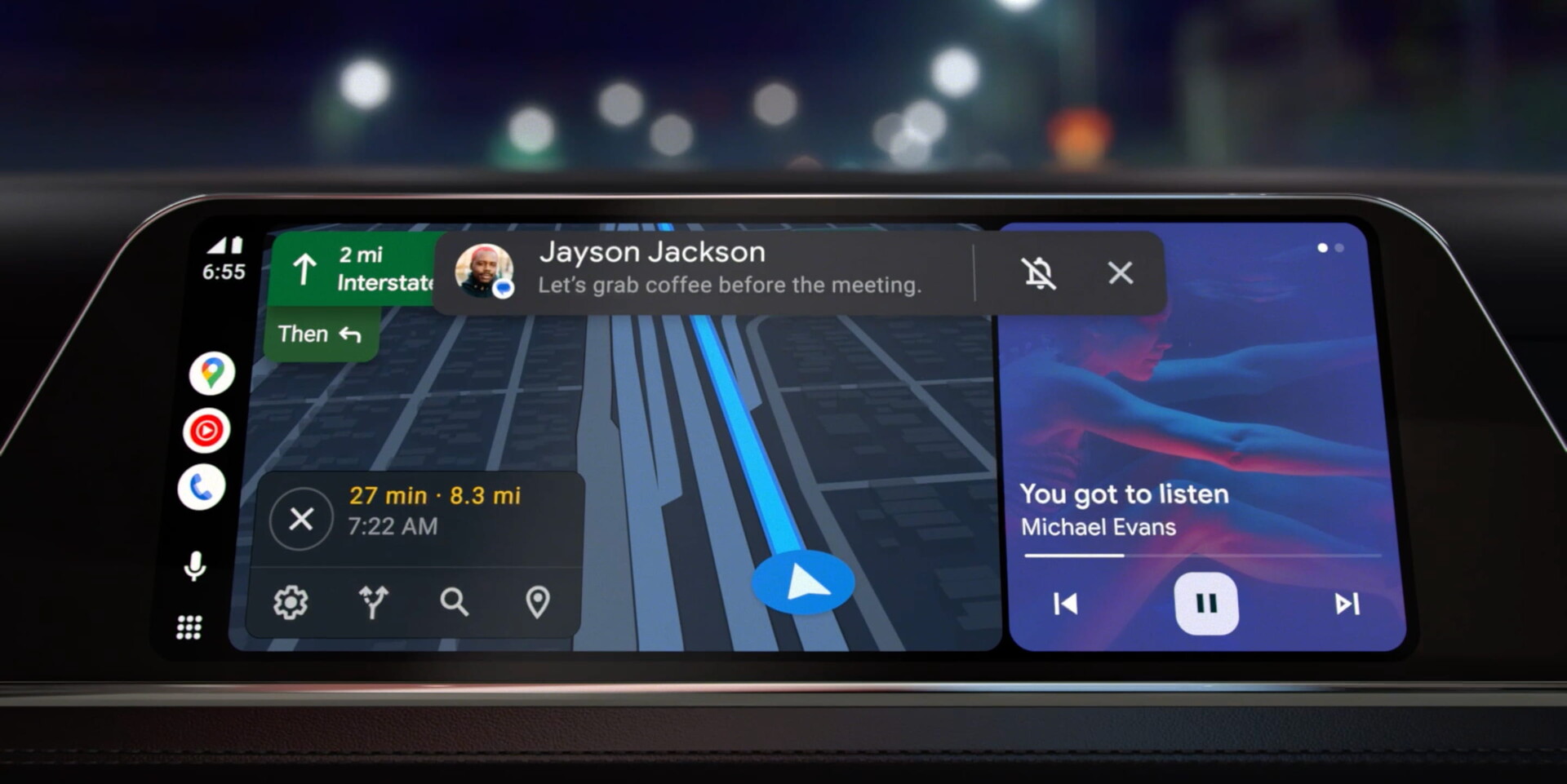 Google releases new Android Auto with revised design, digital car