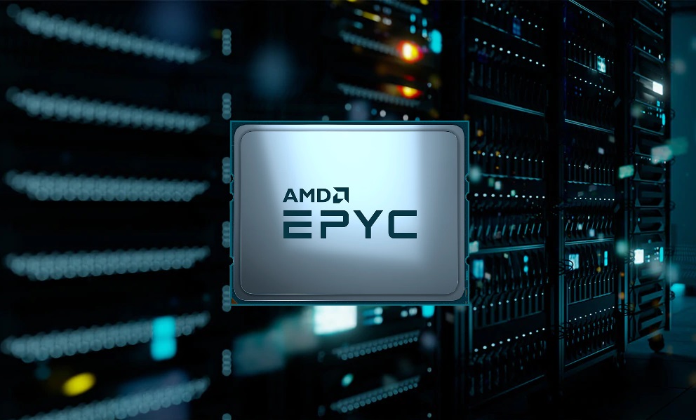 Two 32 core AMD EPYC 7513 Milan chips working in tandem gain 8