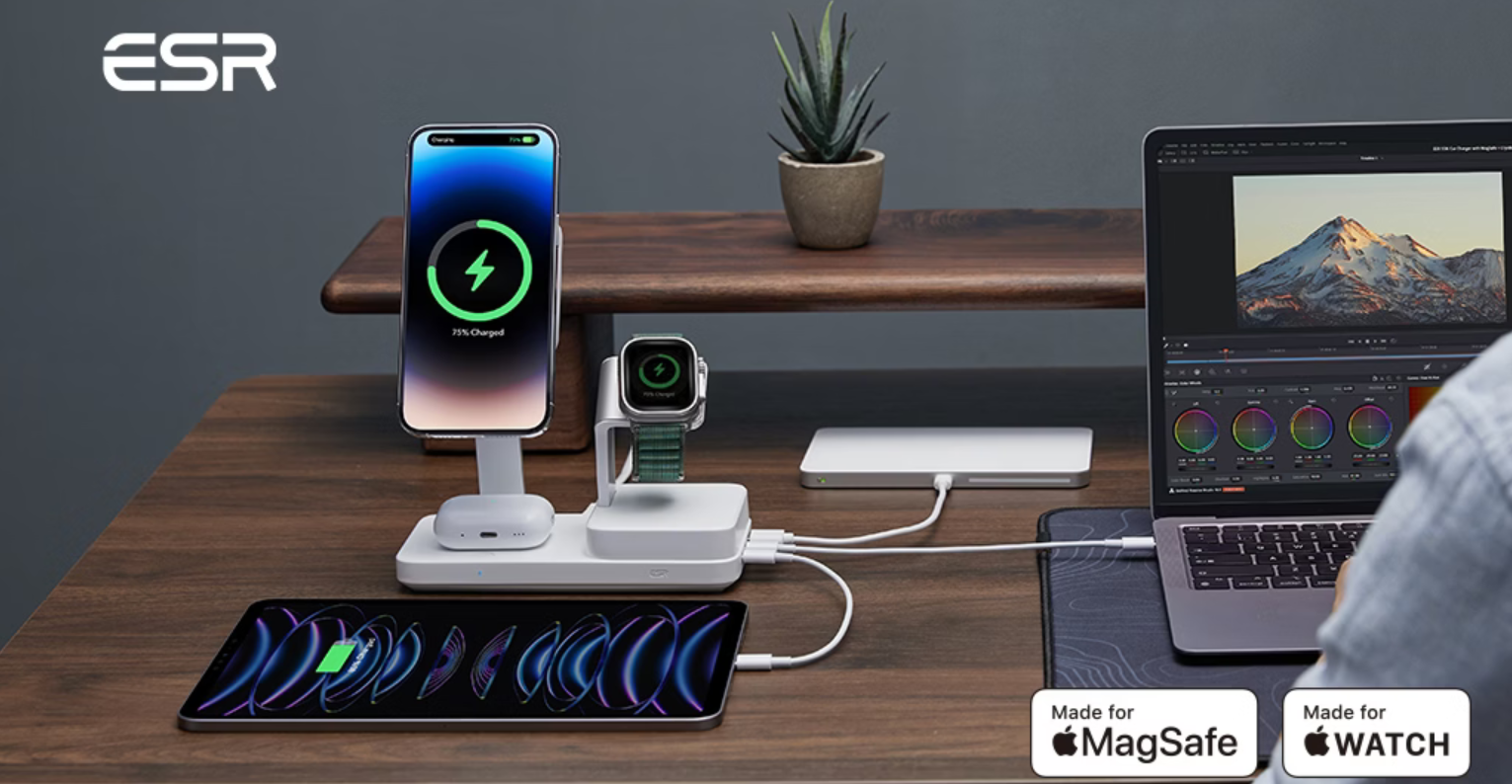 ESR 100W 6-in-1 GaN Charger with MagSafe and CryoBoost is OEM’s latest crowdfunding hit
