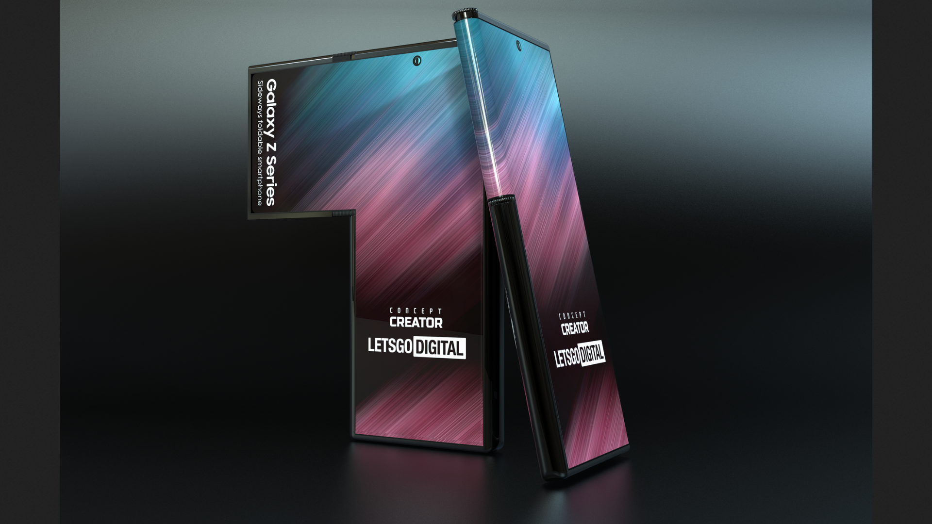 Samsung's patented L-shaped foldable display appears in stunning new smartphone concept renders thumbnail