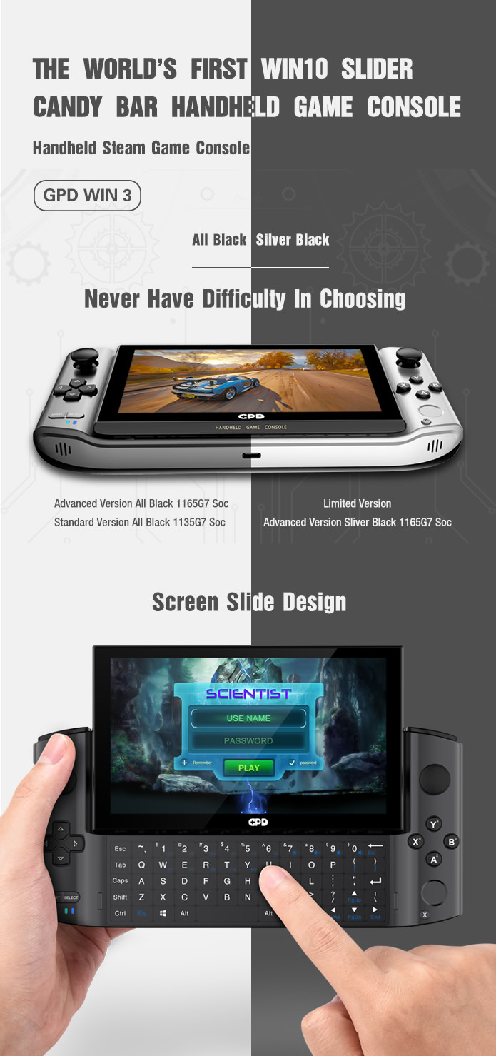 GPD Win 3. (Image source: Indiegogo/GPD)