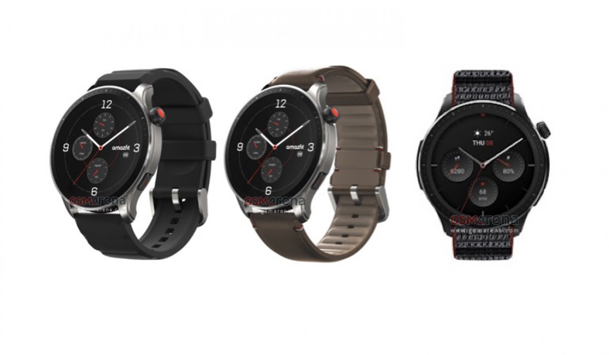 Amazfit GTR 4 and GTS 4 details leak along with device images