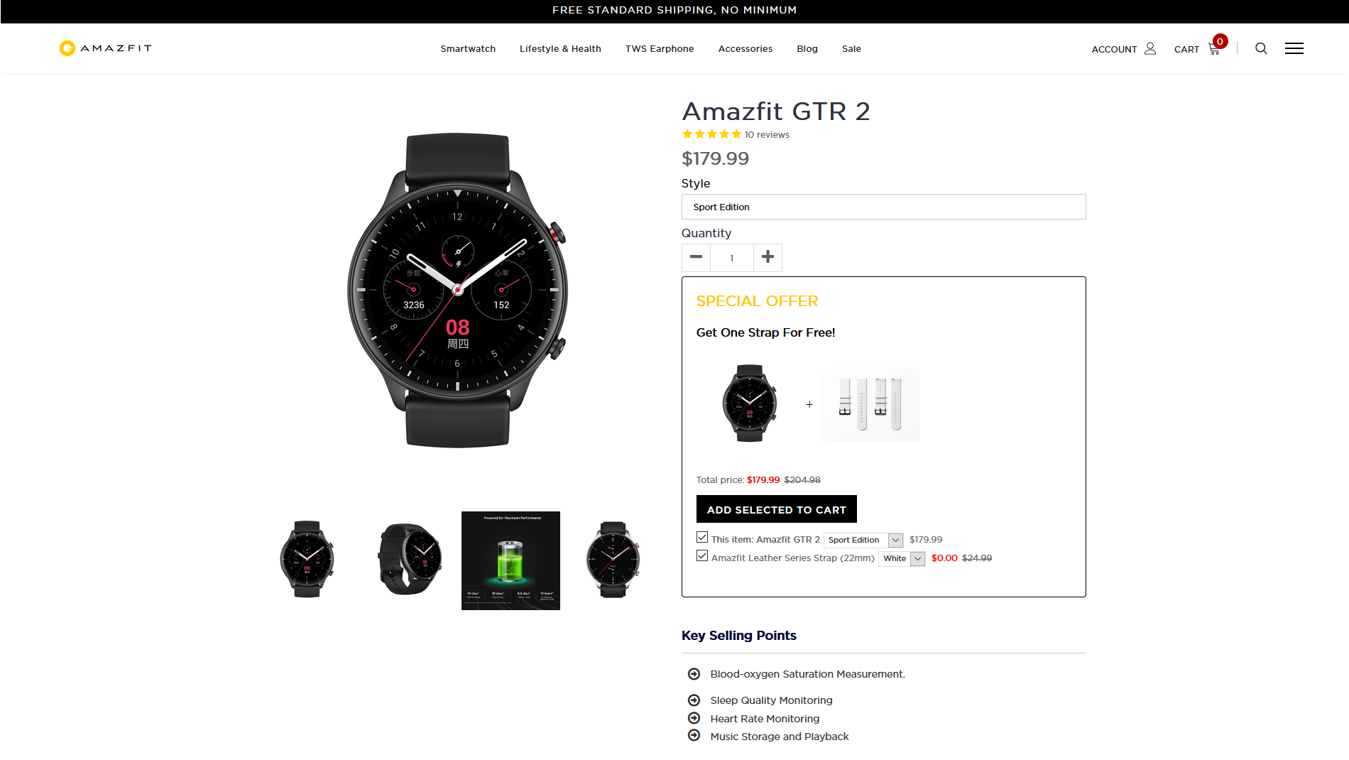 Amazfit GTS 2 Mini fitness smartwatch with 24-hour heart-rate monitoring  and SpO2 measurement now available for US customers at US$99.99 -   News